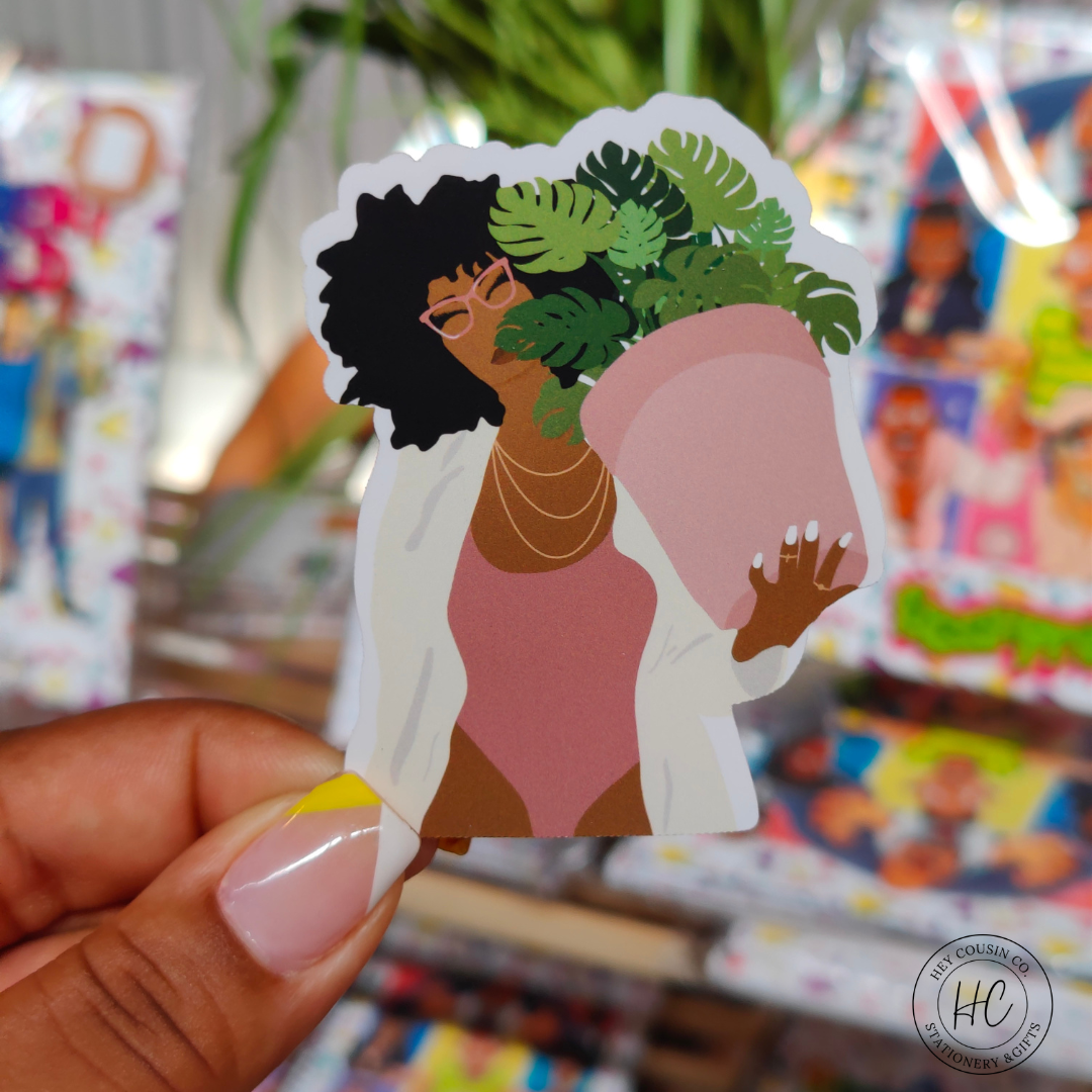 PINK PLANTS STICKERS image 0