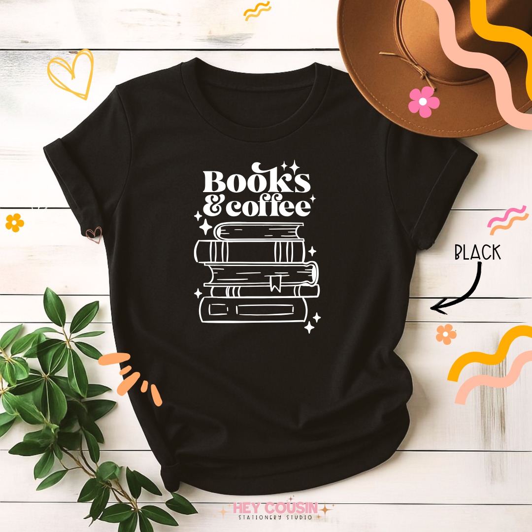 More Books and Coffee T-Shirt