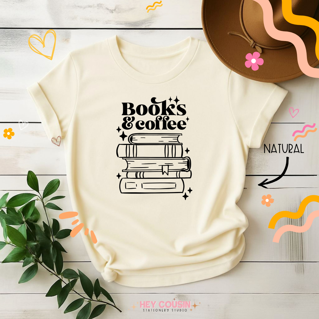 More Books and Coffee T-Shirt