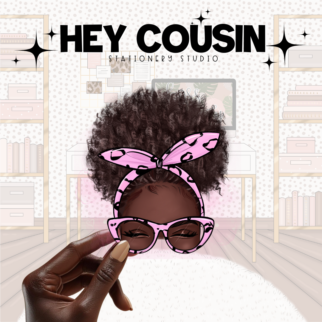 PINK LEOPARD BOW VINYL DIE CUT