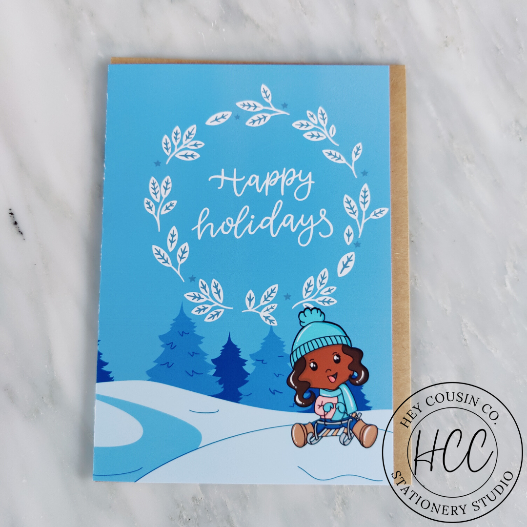 ICY HAPPY HOLIDAYS GREETING CARD image 0