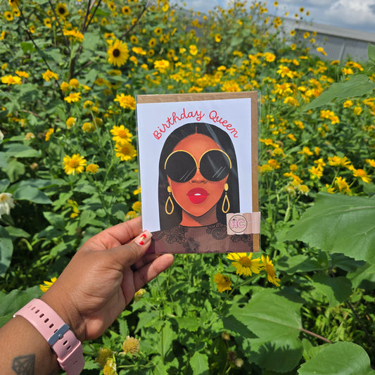 Birthday Queen Greeting Card