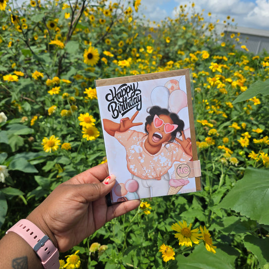 Summer Birthday Greeting Card